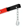 A close-up view of a red and black mechanical arm with a silver chain and hook attached. Anteprima dell’immagine prodotto