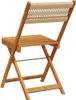vidaXL Gartenstühle 4 Stk. Klappbar Beige Massivholz Akazie Produktbild-Vorschau 6