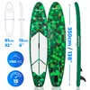 THUNDER Camo Stand Up Paddle Board 350x81x15 cm Verde Nero Anteprima dell’immagine prodotto 4