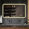 LED Badezimmerspiegel 60x120 cm mit Milchglasrand – Produktbild-Vorschau 3