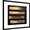 MuchoWow® Gerahmtes Poster Muster aus goldener Farbe auf Produktbild-Vorschau 1