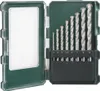 A set of drill bits in a green and clear plastic case. Produktbild-Vorschau