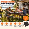 Rijoka pliable ensemble de meubles de jardin - aspect bois Voir les images du produit 6