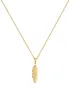 Elli Halskette Feder Boho Gypsy Festival 925 Silber Gold Produktbild-Vorschau 2