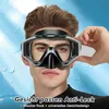 KUYOU Set Snorkeling Set Pinne Adulti Occhiali Nero Anteprima dell’immagine prodotto 3