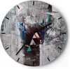 Wanduhr - Rund - Glasuhr - Abstraktion modern - 30x30cm - Produktbild-Vorschau 1