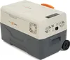 A portable cooler with wheels and a handle. Náhled obrázku produktu