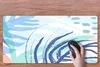MuchoWow® Schreibtischunterlage Sommer - Laub - Blau 80x40 Produktbild-Vorschau 3