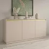 Kommode Loren 154 cm in Cashmere mit Gerillten Fronten und Produktbild-Vorschau 1