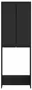 vidaXL Toilettenschrank ARNHEM Schwarz 66 x 25,5 x 190 cm Produktbild-Vorschau 3