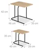 Relaxdays Satztisch, 2er Set, Holzoptik, Metall, eckiger Produktbild-Vorschau 6