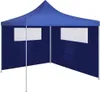vidaXL Pavilion Boční stěna s okny 6x2 m modrá Náhled obrázku produktu 1