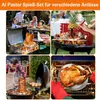 Vertikaler Grillspieß Edelstahl 30cm Shawarma Grillhalter Produktbild-Vorschau 6