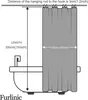 Furlinic Tenda da doccia tessile antimuffa impermeabile Anteprima dell’immagine prodotto 6