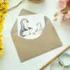 Mr. & Mrs. Panda Grußkarte Sozialpädagoge Herz - Weiß - Produktbild-Vorschau 3