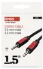 JACK kabel 3,5mm stereo, vidlice - 3,5mm vidlice 1,5m Náhled obrázku produktu