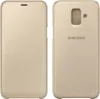 A product shot of a gold Samsung flip case for a smartphone, shown from the front and back. Náhled obrázku produktu