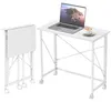 HOMCOM Schreibtisch Computertisch mit Rollen Faltbar Produktbild-Vorschau 1