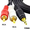 1,3m 3,5mm AUX Klinke auf 2x Cinch RCA Audio Kabel Stereo Produktbild-Vorschau 2