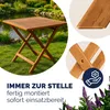 CASARIA® Gartentisch Balkontisch Wetterfest Klappbar Holz Produktbild-Vorschau 3