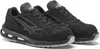 A pair of black safety shoes with gray accents, presented on a white background. Voir les images du produit