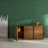 Credenza effetto legno 3 ante, 160cm, Noce Anteprima dell’immagine prodotto 4