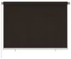 Roleta zewnętrzna vidaXL 200 x 140 cm, brązowa, HDPE Podgląd zdjęcia produktu 6