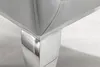 A close-up view of the leg of a gray chair with a silver metal base. Náhled obrázku produktu