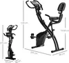 Rower treningowy HOMCOM X-Bike 2 w 1 z wyświetlaczem LCD, Podgląd zdjęcia produktu 3