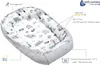 Babynest, Reisebett, Babynestchen, 100x60x15, Mint Zoo mit Produktbild-Vorschau 5