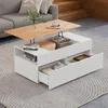 Sweiko 100x50x40cm couchtisch Höhenverstellbarer Produktbild-Vorschau 2