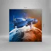 Bild auf Leinwand - Leinwandbild - Kosmos Sputnik - 70x70cm Produktbild-Vorschau 3