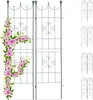 Relaxdays Rankgitter 2er Set, Metall, 180 x 50 cm, Produktbild-Vorschau 1