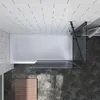 AQUALAVOS Duschwand Badewanne schwarz 70x140x80 cm mit Produktbild-Vorschau 4
