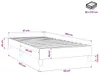 vidaXL Box spring bed frame cream 90x190 cm fabric Náhľad obrázku produktu 7