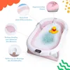 moovkee Babybadewanne mit Gestell 80cm Rosa Faltbar mit Produktbild-Vorschau 4