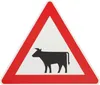 ORIGINAL Verkehrsschild ACHTUNG VIEHTRIEB Nr. 101-12 Produktbild-Vorschau 1