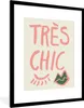 MuchoWow® Gerahmtes Poster Tres Chic - Zitat - Lippen - Produktbild-Vorschau 1