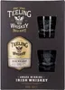 A gift set containing a bottle of Teeling Small Batch Irish Whiskey and two whiskey tumblers, presented in a dark gray box. Produktbild-Vorschau