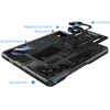 Exploded view of a phone case with labels pointing out its features. Produktbild-Vorschau