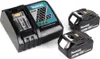 A Makita battery charger and two batteries are shown on a white background. Náhľad obrázku produktu