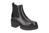 A black leather Chelsea boot with a chunky heel and sole, shown from the side against a white background. Produktbild-Vorschau