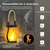 Solarbetriebene Outdoor-Hängelampe, flackerndes LED-Feuer, Produktbild-Vorschau 2