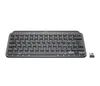 A Logitech MX Keys Mini keyboard and its USB receiver are displayed against a white background. Voir les images du produit