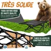 Lit de camp ELONEO avec matelas rembourré – pliable, Voir les images du produit 4