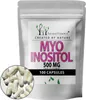 Myo Inositol 500mg - 100 Kapseln - Myo-Inositol Mit Inulin Produktbild-Vorschau 2