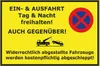 vianmo Holzschild 20x30 cm Ein- Ausfahrt Tag Nacht frei Produktbild-Vorschau 1