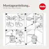 Instructional diagrams for assembling a Hailo Mono waste bin system. Náhled obrázku produktu