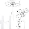 Parasol Parasol de plage Diamètre 160 cm Parasol de jardin Voir les images du produit 4