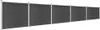 vidaXL Zaunelement Set WPC 872x146 cm Grau Produktbild-Vorschau 1